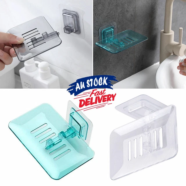 Soaps Plate Case Containers Tray Holder Bathroom Waterfall Suction