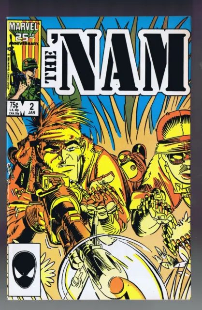 The 'Nam #2  Michael Golden (Marvel / Veitnam War 1987) Nm / Nm+