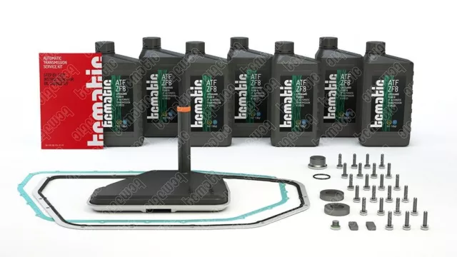 TCMATIC Ölwechselkit für Automatikgetriebe Satz 6 Gang 7L für AUDI A8 (4E2, 4E8)