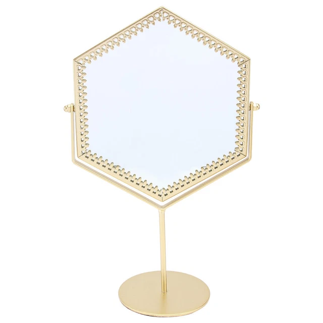 1 pieza espejo de maquillaje portátil espejo de esquina ajustable para mesa espejo de maquillaje