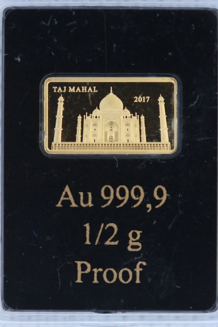 FIJI Proof 5 Dollars 2017 Taj Mahal (0.5g  gold)   (3471702/C7)