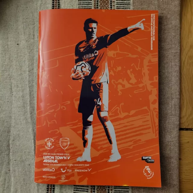 05/12/2023 - Luton Town v Arsenal Premier League Official Programme