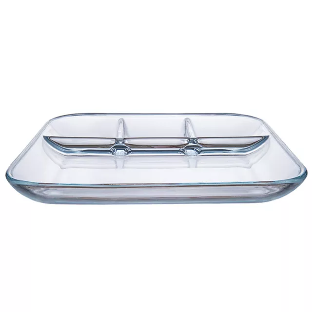 Food Trays Containers for Glass Divider Snack Plate Breakfast