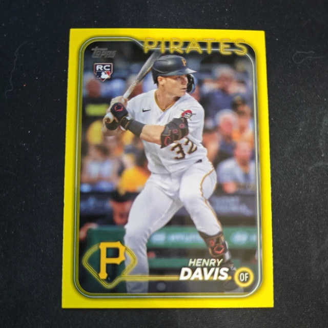 2024 TOPPS SERIES 1 Henry Davis Yellow Border Rookie Pittsburgh Pirates