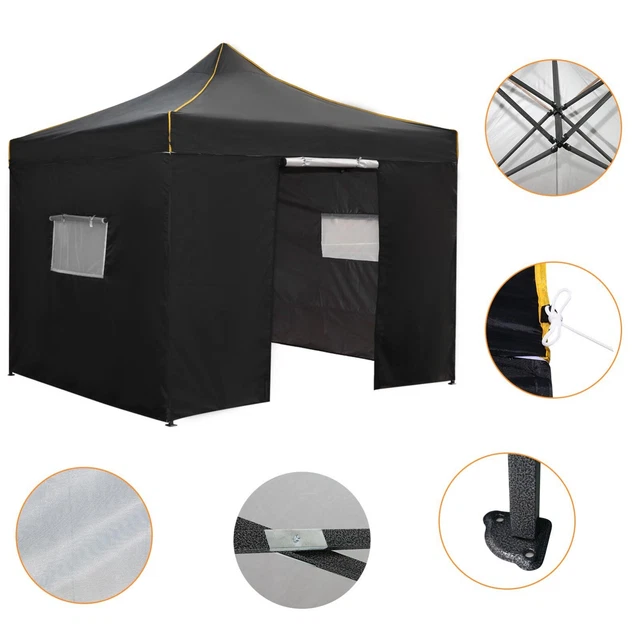 Faltbar 3x3m Pavillon Gartenpavillon Pop Up Wasserdicht UV-Schutz Pavillion Zelt