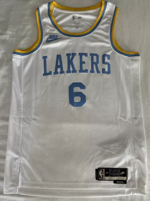Nike LeBron James LA Lakers Swingman Jersey #6 2020 Yellow 100% Authentic  XXL