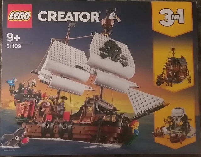 LEGO CREATOR- 31109- Le Bateau Pirate- 3 En 1- Neuf Scelle-Magnifique !9 Ans+ EUR 119,00 