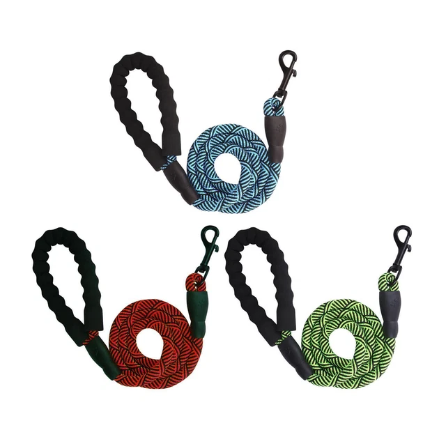 Correa para perro Slip Lead cuerda de nailon para un entrenamiento seguro para correr