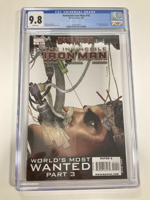 Invincible Ironman 10 Cgc 9.8 White Pages Marvel 2009