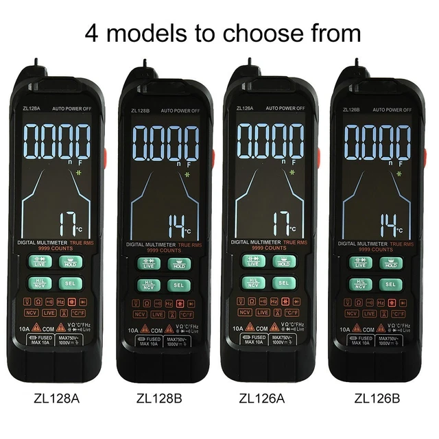 Multimetro digitale multimetro portatile True RMS tensione ZL128A ZL128B 1 set