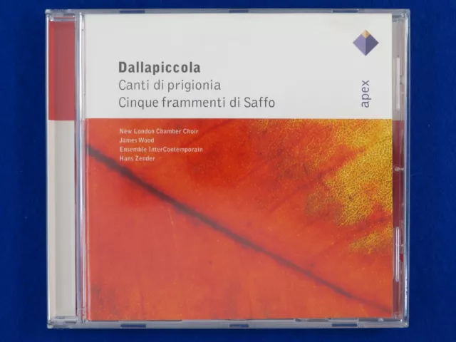 Dallapiccola Canti Di Prigionia/Cinque Frammenti Di Saffo - CD - Fast Postage !!