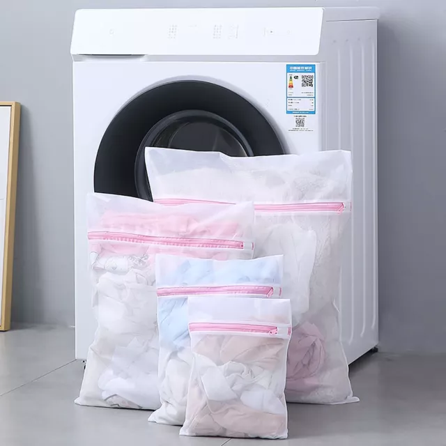 1-5PC Mesh Washing Bags Pack Laundry Bags Lingerie Delicate clothes Wash Bags