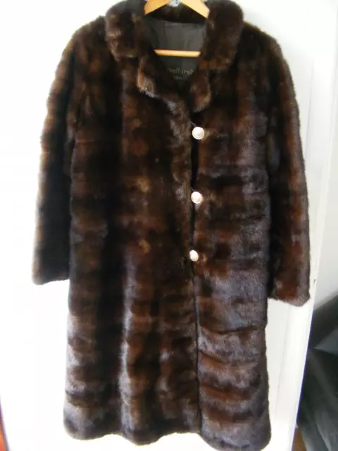 Cappotto Di Visone Nero Maxwell Croft Vera Pelliccia
