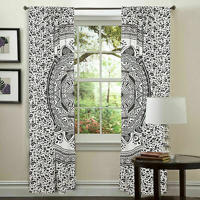 Indian Mandala Hippie Wall Drapes Bohemian Home Decor Room Door Window Curtains