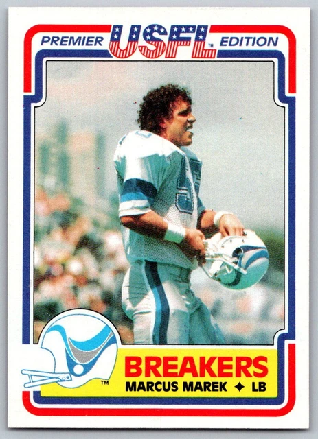 1984 Topps USFL #77 Marcus Marek    New Orleans Breakers
