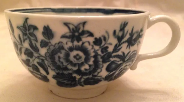 18Th Century First Period Dr Wall Worcester Blue & White Tea Cup