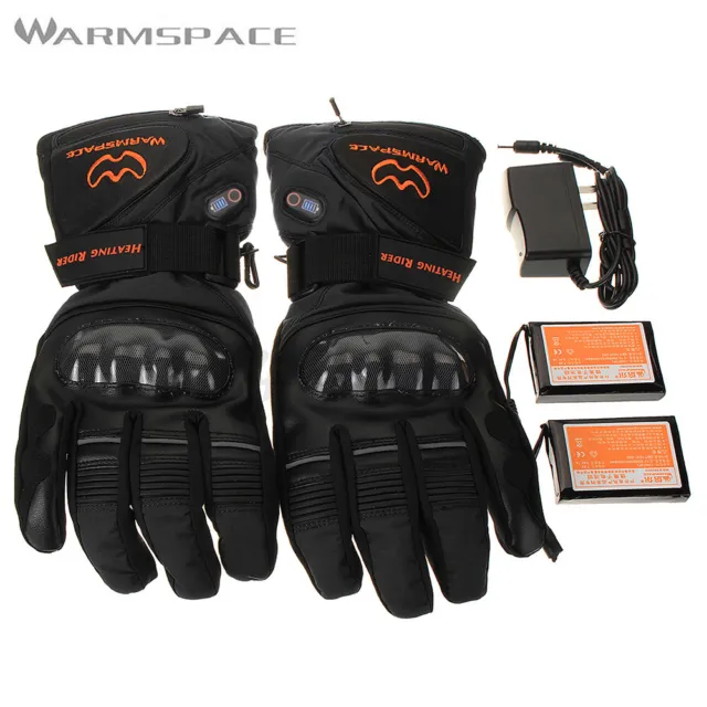 Rechargeable Heated Motorcycle Gloves Electric Battery Heat Gloves Touch Screen