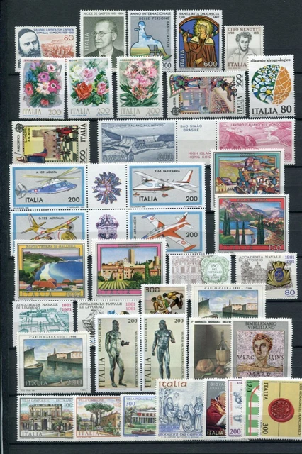 Italy 1981 Comple  Commemorative Year Mint Never Hinged ** Lot 38 Stamps