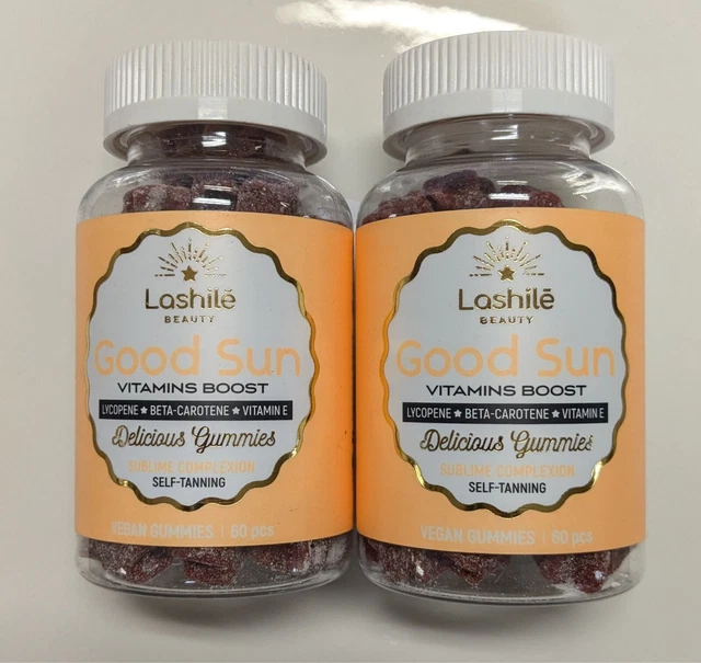 LASHILÉ BEAUTY GOOD Sun Vitamin Boost Gummies x 2 120 pcs Best Before