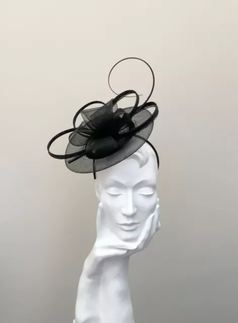 Black Crin Disc Fascinator