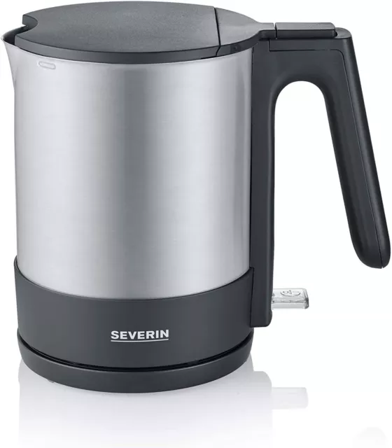 Severin 1.7 Litres Kettle 2200 W/120 V Black Plastic & Brushed Stainless Steel