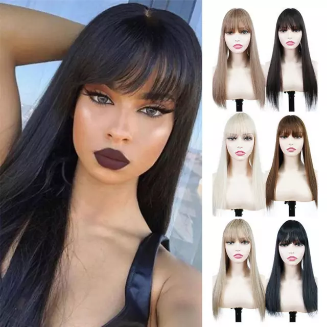 Long Straight Hair Toppers Hair Tops Patch Simulated U1Z0 Piece Wig T8U2 D1K1 2