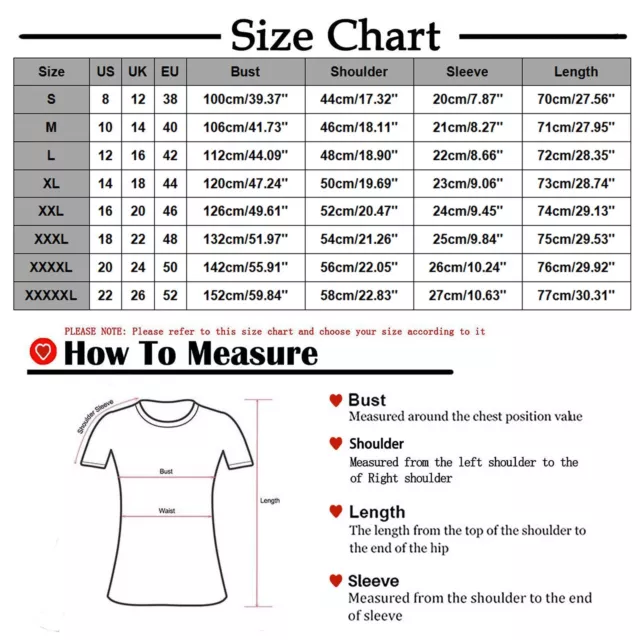 Womens Printed Medical Uniform Nursing Scrub Short Sleeve Pocket T-Shirt TopsЮ 2