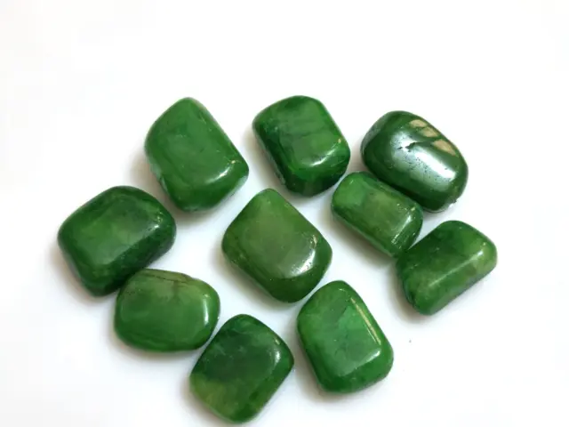 Cuentas caídas de esmeralda verde teñidas, lote de 10 piezas, piedras...