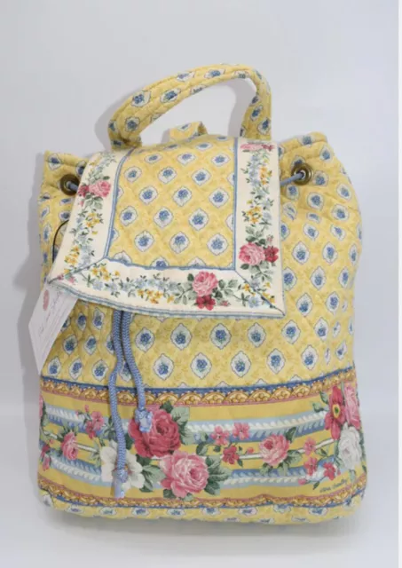 Vintage Vera Bradley Elizabeth Roses Hope Backpack Retired + Glasses Sleeve