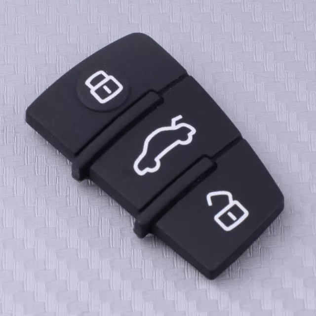 Silicone 3 Button Pad pour Audi A3 A4 A6 Q7 S6 TT Flip Remote Key Case Shell