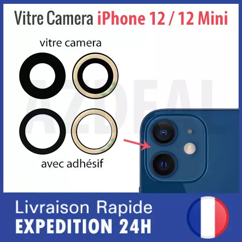 iPhone 12/12 Mini vitre lentille camera arrière appareil photo lens verre glass