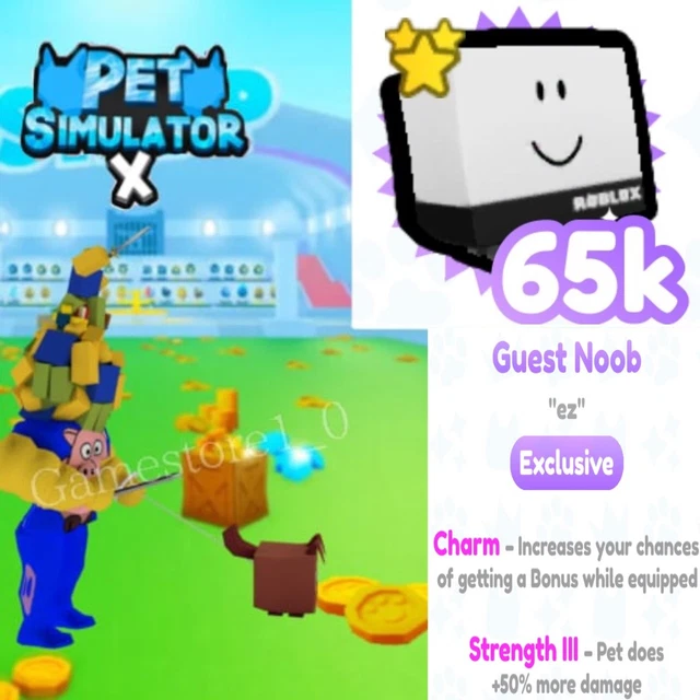  PET SIMULATOR X Guest Noob £6.31 PicClick UK