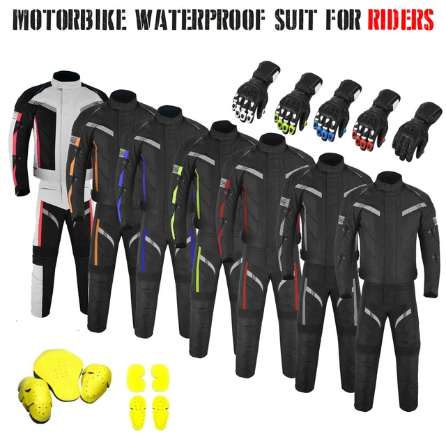 Nuove tute da moto impermeabili corsa cordura giacca e armatura pantaloni