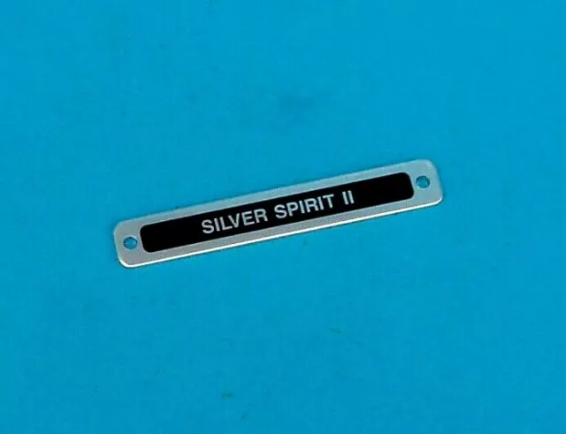 Rolls Royce " Silver Spirit Ii " Chassis, Id Plate Badge, Genuine