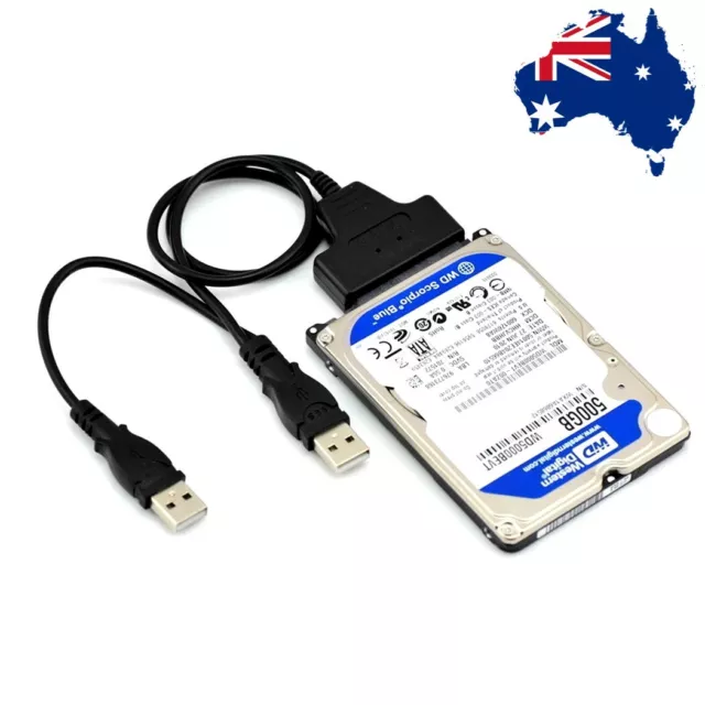 NEW AU SATA 2.5  3.5 inch SSD Hard Disk Drive Adapter Converter Cable