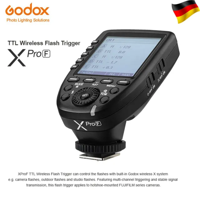 Godox Xpro-F 2.4G TTL Funk Blitzauslöser Trigger für Fuji Fujifilm Kamera