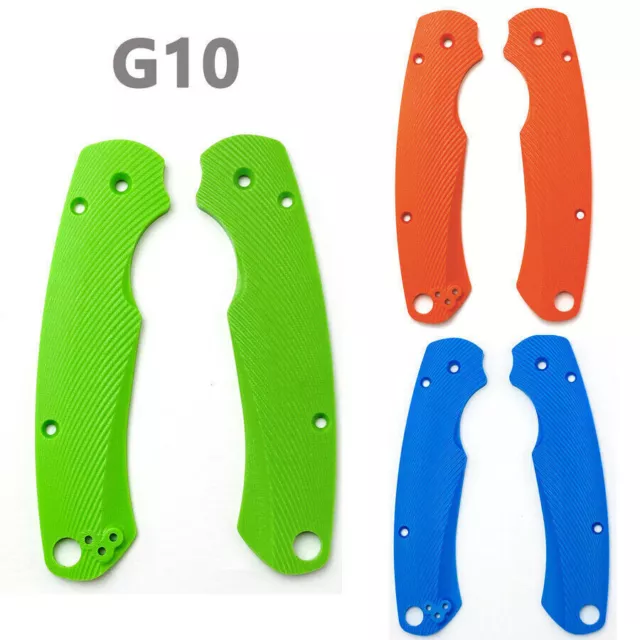 1 Pair Custom G10 Scales Handle Patch For Spyderco Paramilitary 2 Folding Knife