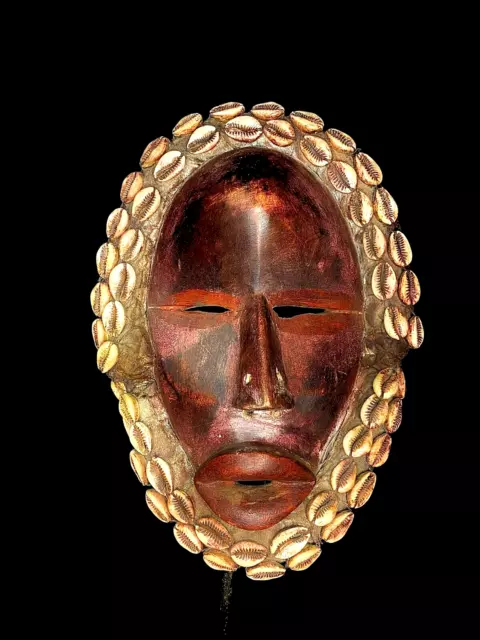 African mask hand carved wooden wall decor tribe art mask dan -6047
