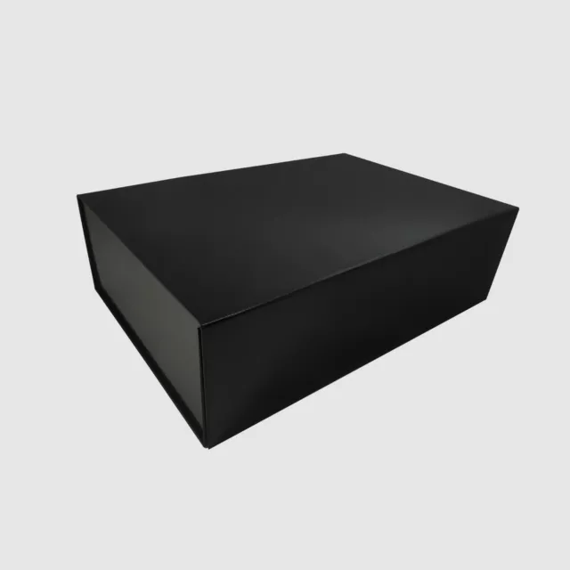 Luxus Geschenkbox Magnetbox Magnetverschluss schwarz matt Geschenkschachtel EC10