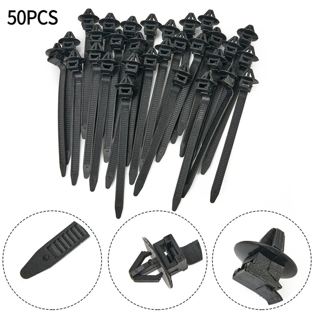 20 Clip Di Fissaggio Nere In Nylon E Gomma Santoprene Per Mercedes - Compatibili Con Classe C, E, S, CLS, ML, R, SLK