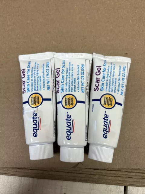 3 equate scar gel 1.76oz Each exp 2025