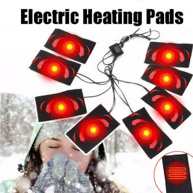 Electric USB Vest Jacket Clothes Heating Pad Heater Winter Warm Thermal Warming