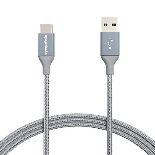 Double Braided Nylon USB Type-C to Type-A 2.0 Male Cable | 1.8 m,