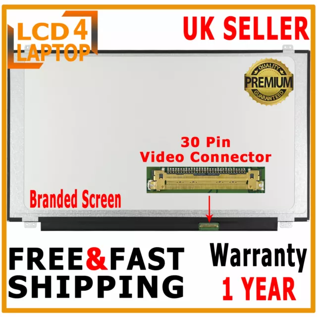 Replacement HP TPN-C125 15.6" 1366 x 768 HD LCD Laptop Screen Display 30 Pins