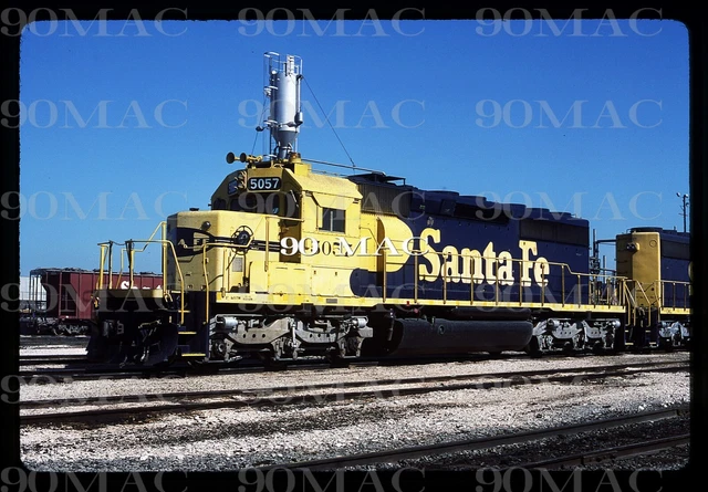 Original Slide, Santa Fe-ATSF EMD SD40-2 #5057 1986.