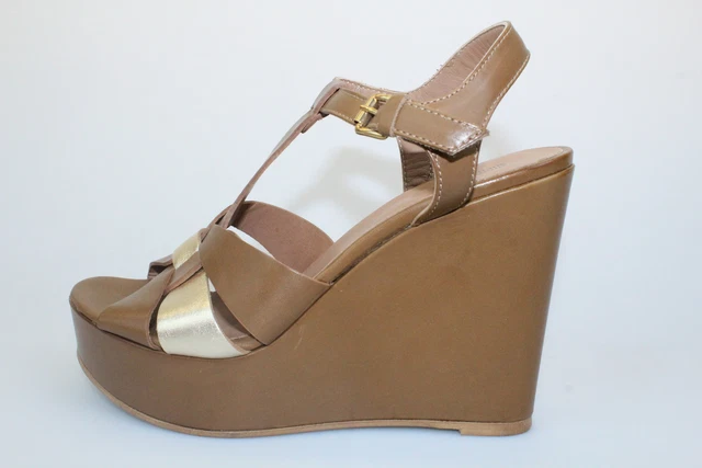 WOMEN S SHOES MICHEL BATIC 5 EU 38 sandals brown leather DR345