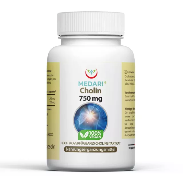 Cholin  L-bitrate 60 Kapseln Qualität 99% 750mg Fettstoffwechsel