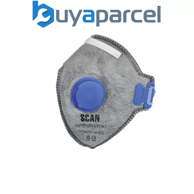 Scan SCAPPEP2OFFV 3 X FFP2V NR Valved Respirator Safety Dust Odour Masks