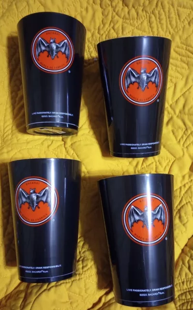 Set of 8! ~ BACARDÍ RUM ILLUMINATED CUP ~ BAT Bacardi