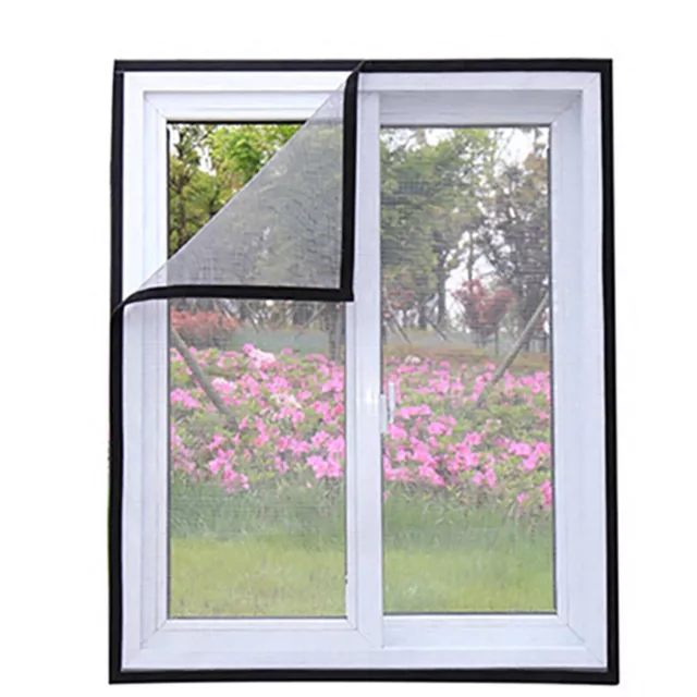 Magnetic Fly Screen for Windows Adjustable Mosquito Net Insect Mesh Netting DIY